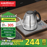 金灶（KAMJOVE）【政府补贴】全自动上水电热水壶 智能手柄上水烧水壶 保温泡茶茶具 恒温电茶炉 F7银色版