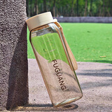 富光（Fuguang）太空杯塑料杯子超大运动水壶过滤创意水杯便携户外防摔茶杯子 1000ml 白色