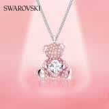 施华洛世奇（SWAROVSKI）【生日礼物】TEDDY小熊项链吊坠轻奢小众送女友闺蜜女 心动小熊 镀白金色 5599168