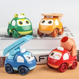 大明童学卡通Q萌车模型工程航天小汽车玩具套装惯性耐摔 工程车随机1个