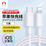 Snowkids苹果数据线PD快充线20W手机充电线USB-C/Type-C to Lightning充电器线iPhone14promax/13/12/11/XR