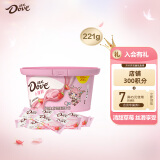 德芙（Dove）草莓白巧克力分享碗装221g春游露营办公室休闲小零食糖果伴手礼物