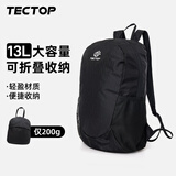 探拓（TECTOP）户外徒步超轻运动包皮肤包男女可折叠休闲登山旅行便携双肩背包 黑色