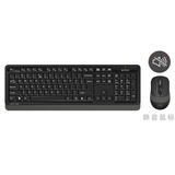 双飞燕（A4TECH)双飞燕FG1010无线键鼠套装飞时代办公家用鼠标键盘套件时尚商务超薄防水 无线遂空黑【鼠标静音版】
