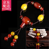 珍珠雨玛瑙玉髓金刚星月菩提配饰套餐套装手串手链三通佛头桶珠搭配饰品