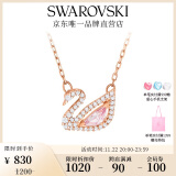 施华洛世奇（SWAROVSKI）Swan优雅天鹅项链女吊坠轻奢小众送女友生日礼物女 【爆款】粉色天鹅 5469989