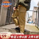 dickies休闲裤 腰部褶裥多袋萝卜裤 休闲裤女DK008126 古铜色 025