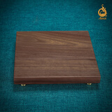 ASAN北美黑胡桃木制底座摆件工艺品花瓶奇石茶具实木底座定制刻字 胡桃木方形底座【20*20*3.7】