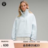 lululemon丨Plush Fleece 女士拉绒半拉链烟囱领卫衣 LW3HOJS 粉末蓝 2