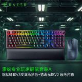 雷蛇（Razer） 炼狱蝰蛇v3pro专业版无线2.4G电竞游戏轻量化鼠标人体工程学背部增高吃鸡鼠标 【键鼠套装】蝰蛇V3版黑色+猎魂光蛛V2段落