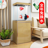 森森（SUNSUN）大型鱼缸底过滤水族箱客厅家用落地玻璃生态金鱼缸 【实时温显+灯控】宝马灰 0.6米长35cm宽