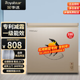 荣事达（Royalstar）330L冰柜家用商用大容量囤货冷柜 一级能效节能省电冷藏冷冻转换小型电冰柜 以旧换新 330L 【一级能效 微霜款】金色