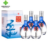 板城烧锅【河北特产馆】板城烧锅酒 浓香型白酒粮食酒结婚喜宴酒 承德特产 39度 450mL 4瓶 整箱装一品蓝柔