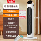 扬子暖风机取暖器家用电暖气速热石墨烯节能省电小太阳烤火炉冬季取暖神器小型立式电暖器浴室电暖风炉 遥控款【定时+触屏&遥控+三档调温】+延长线