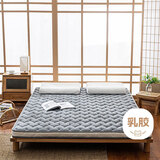 多喜爱 单人宿舍针织面料乳胶椰棕立体可折叠床垫子褥子垫被0.9x1.95米