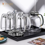 德韦特（DWIGHT）高档耐热水晶玻璃杯套装双层隔热龙井泡绿茶杯家用加厚喝水杯子