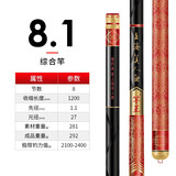 美人鱼（Mermaid） 美人鱼官网竿王鱼竿手杆轻硬28调综合杆碳素钓鱼竿渔具 8.1m 竿王