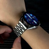 HKMW智能手表男款2024新款g20 电话成人检测血压心率大屏华强北测血糖男士成年大人带 g20（升级款银色钢带+棕色皮表带 22mm