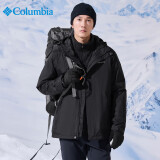 Columbia哥伦比亚三合一男23秋冬抓绒内胆防寒保暖夹克外套WE0572 011 XL