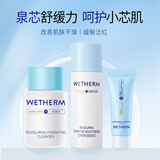 温碧泉套装 安呵试用装(洁颜蜜15ml+水精华20ml+面霜3g) 舒缓修护保湿