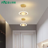 雷士（NVC）过道灯led玄关灯 北欧创意时尚水晶卧室餐厅灯过道走廊衣帽间门厅 雅梦 12瓦LED 三色调光 玄关灯*1