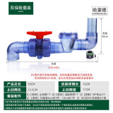 哈蒙德厨房下水道防反水止回阀面盆下水逆止阀洗手池排水管单向阀防倒灌防臭塑料翻板PVC下水管止逆阀50 透明【上盖可打开】双保险