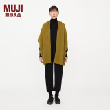 无印良品（MUJI）IDEE 男女通用 连帽披肩 无性别 男款女款 GAC47C2A 芥末黄 均码