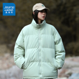 真维斯（JEANSWEST）棉服男女款冬季潮牌保暖棉袄男士加厚棉衣外套2024新款情侣面包服 豆绿 纯色 XL