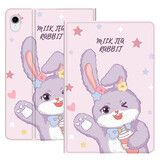 zoyu iPad11保护套2025新款11英寸A16芯片适用苹果iPad10第十代平板电脑软壳可爱卡通全包防摔 奶茶兔子【送钢化膜】 2025款iPad11【A16芯片】/第十代