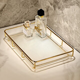 尊慕斯（ZUNMOS） 洗漱台置物架浴室洗手台厕所卫生间置物架台面落地托盘收纳架 中号亚克力透明款 1层