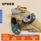 crocs卡骆驰秋冬新品经典特林暖棉洞洞鞋秋冬男鞋户外休闲棉鞋|207936 大象灰-1LM 39(240mm)