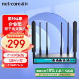 磊科（netcore）B21企业级千兆无线路由器 2100M双频5G wifi穿墙家用  多WAN口/带宽叠加/策略路由/AP管理