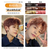 忆丝芸染发膏植物染发剂男士专用自己在家短发染发不沾盖白头染头发水 粉棕色