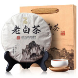 植宗 福鼎白茶寿眉老白茶饼 2016年福建宁德白茶饼350克【带茶饼架】