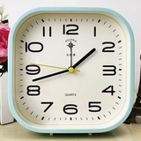 北极星闹钟净音大数字老人时钟现代简约学生桌面闹表儿童卧室床头台座钟 北级星 大号正方形（蓝色）扫秒 五号电池