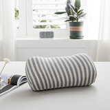 亓元便携天然乳胶枕单人小枕头出差旅行枕学生趴睡午睡枕办公室午休枕 单只 低反弹乳胶棉+灰条送收纳袋