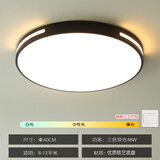淦新LED吸顶灯卧室灯 办公室客厅灯 走廊卫生间灯简约现代过道玄关灯 黑色40cm三色