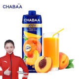 CHABAA泰国原装进口恰芭果汁番石榴荔枝汁整箱1L大瓶喜宴饮料过年货礼盒 100%桃芒汁1L*1瓶