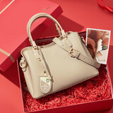 红蜻蜓包包女包2025新款牛皮斜挎妈妈手提包送女友妈妈生日礼物礼盒