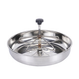 耐尔尼 仔猪补料槽 不锈钢母猪小猪料槽 猪用自动喂猪食槽猪槽子下料槽 不锈钢特大号【5位】【36cm】