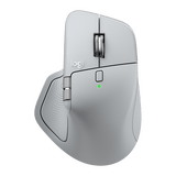 罗技（Logitech）大师系列 MX Master 4 高性能无线蓝牙鼠标  办公鼠标 静音鼠标  升级款 浅灰 带无线接收器