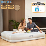 INTEX 64118内置电泵双人充气床 家用午休睡垫户外露营帐篷垫折叠床