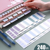 思进（SIJIN） 莫兰迪色便利贴索引标签贴纸可撕防水指示荧光标记贴少女心做笔记号记事创意笔记便签本 复古色/（240枚）小号1包