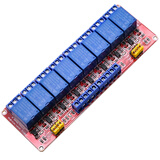 丢石头 带光耦继电器模块 8路继电器 5V工作电压 耐流10A 触发电平高低可调 