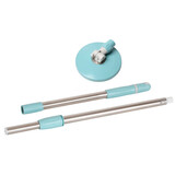 美丽雅拖把零配件拖布旋转甩水杆子圆盘手压式地拖维修零件替换装墩布头 手压式杆子+圆盘