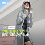 蕉下（beneunder）轻薄中长款防晒衣女冰爽透气防紫外线外套乌云灰L