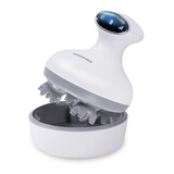 倍力加智能电动头部颈椎按摩仪生发猫咪头皮按摩器全自动疏通经络礼物 显示屏震动头部按摩仪 套装