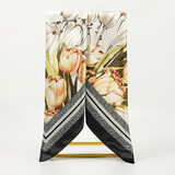 达芬奇密码丝巾百搭冰丝围巾女复古经典大方巾实用伴手礼送妈妈中秋礼物 郁见美好  米色