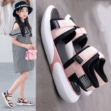 品乔丹运动品牌断码儿童凉鞋女童运动鞋2025夏新款中大童魔术贴软底子沙滩 Q918粉色 36码