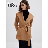 BLUE ERDOS【经典款】毛呢大衣女装秋冬驼色旷野美拉德廓形短款厚呢子外套 驼 165/84A/M
